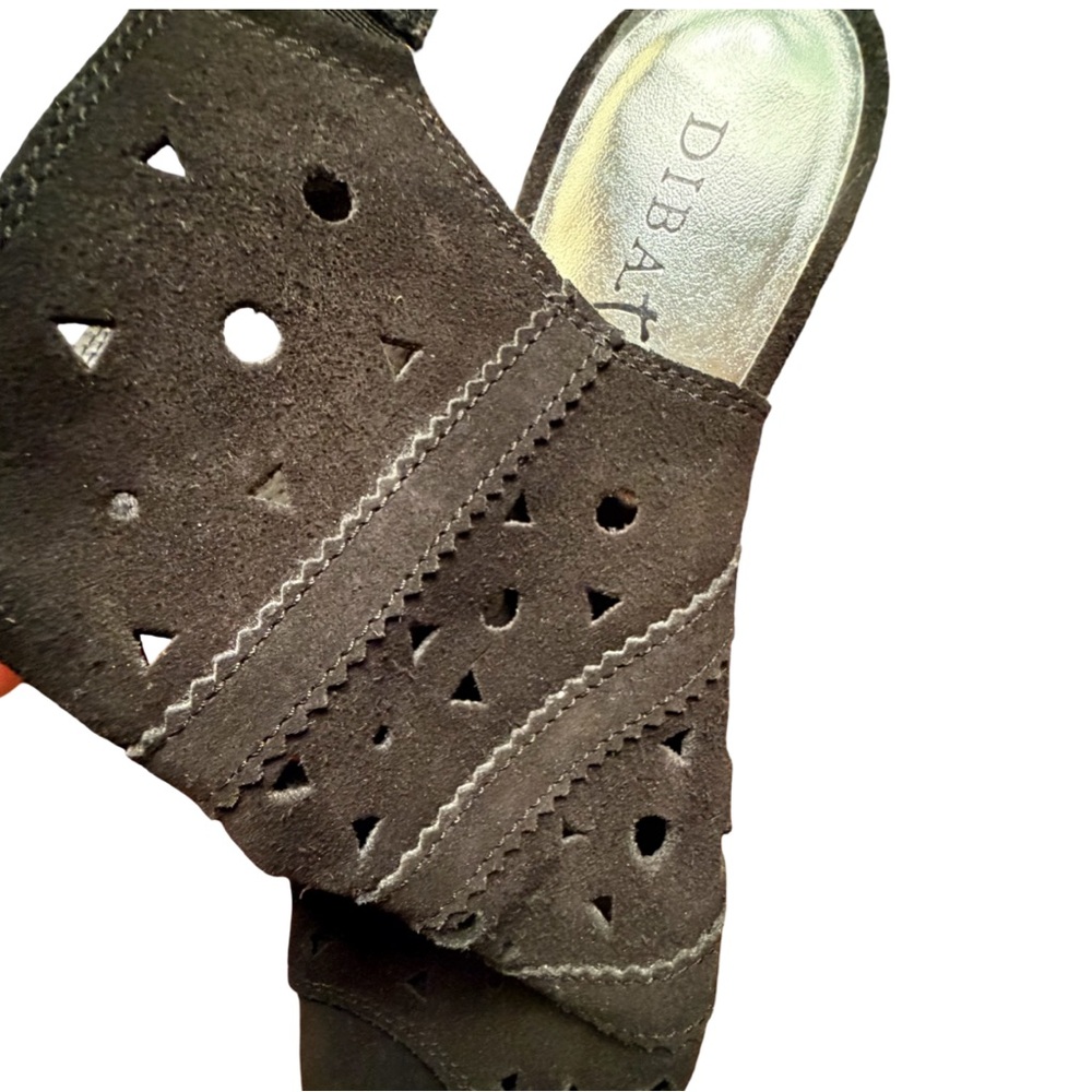 Dibat/Diba True Black Suede Perforated Ankle heels-from Evereve- NWT - Picture 8 of 8